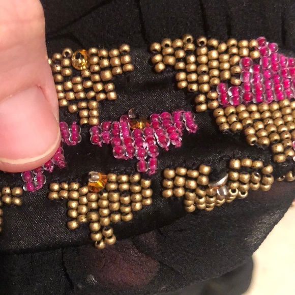 Vintage Y2K luxury designer Matthew Williamson beaded sheer black tank - Picture 17 of 17